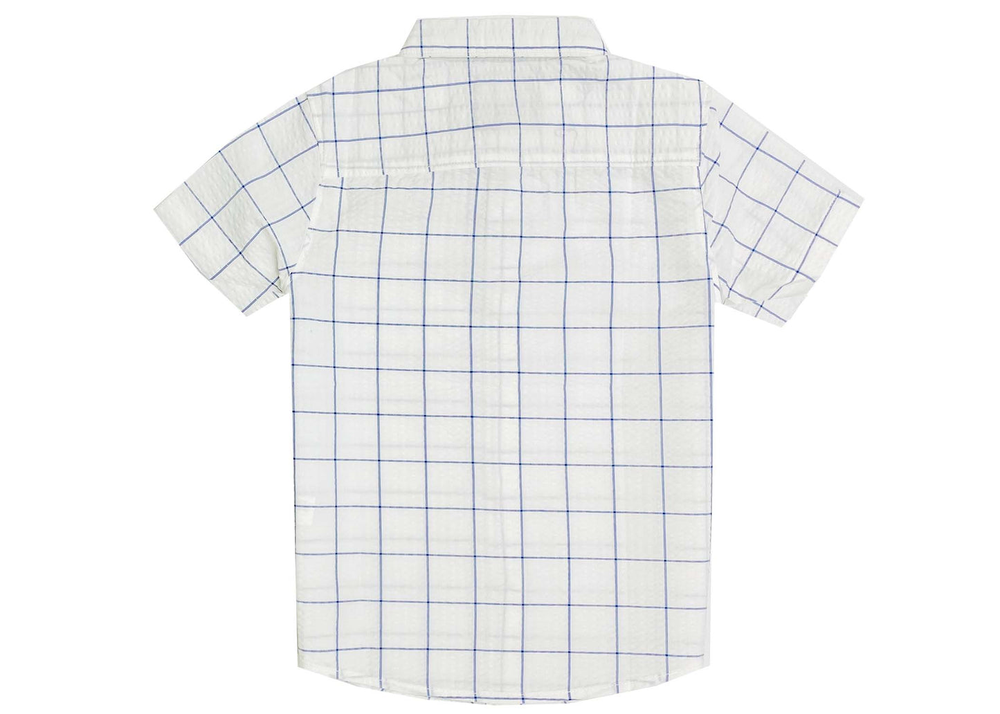 Seersucker Printed Check Shirt