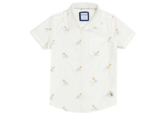 Cockatoo Print Half Sleeve Shirt