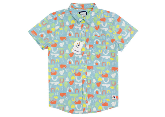 Hand Drawn Abstract Doodle Pattern Print Shirt