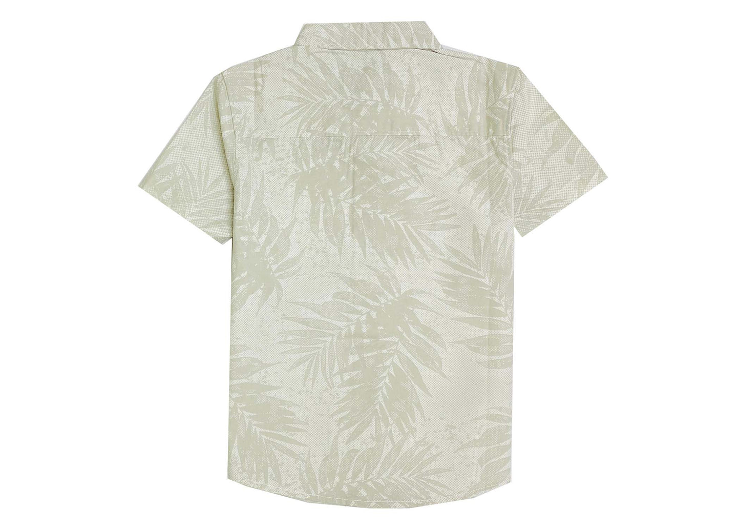 Palm Leaf Print Short Sleeve Shirt