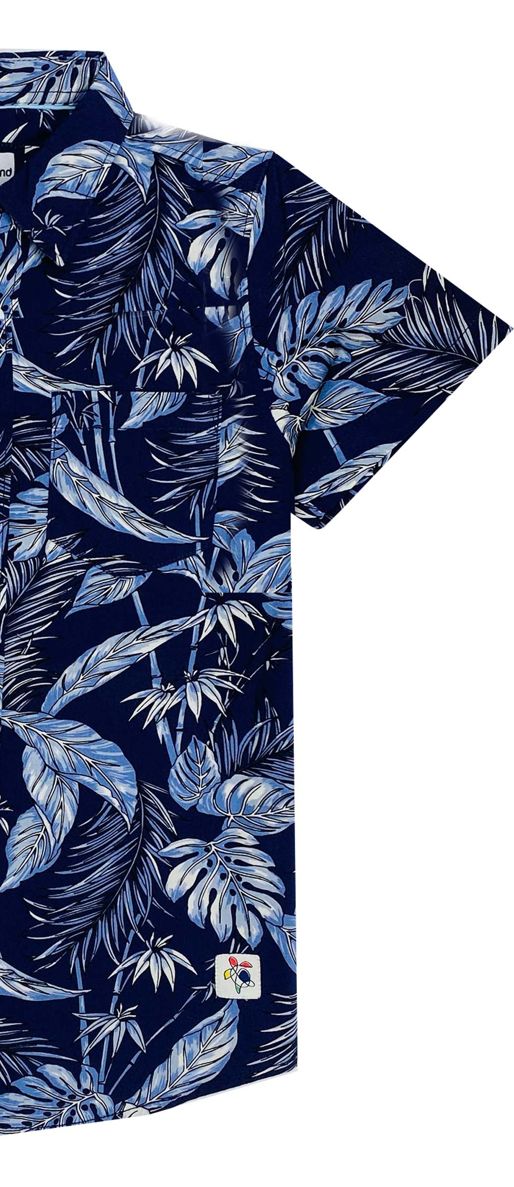 Tropical Print Half Sleeve Shirt